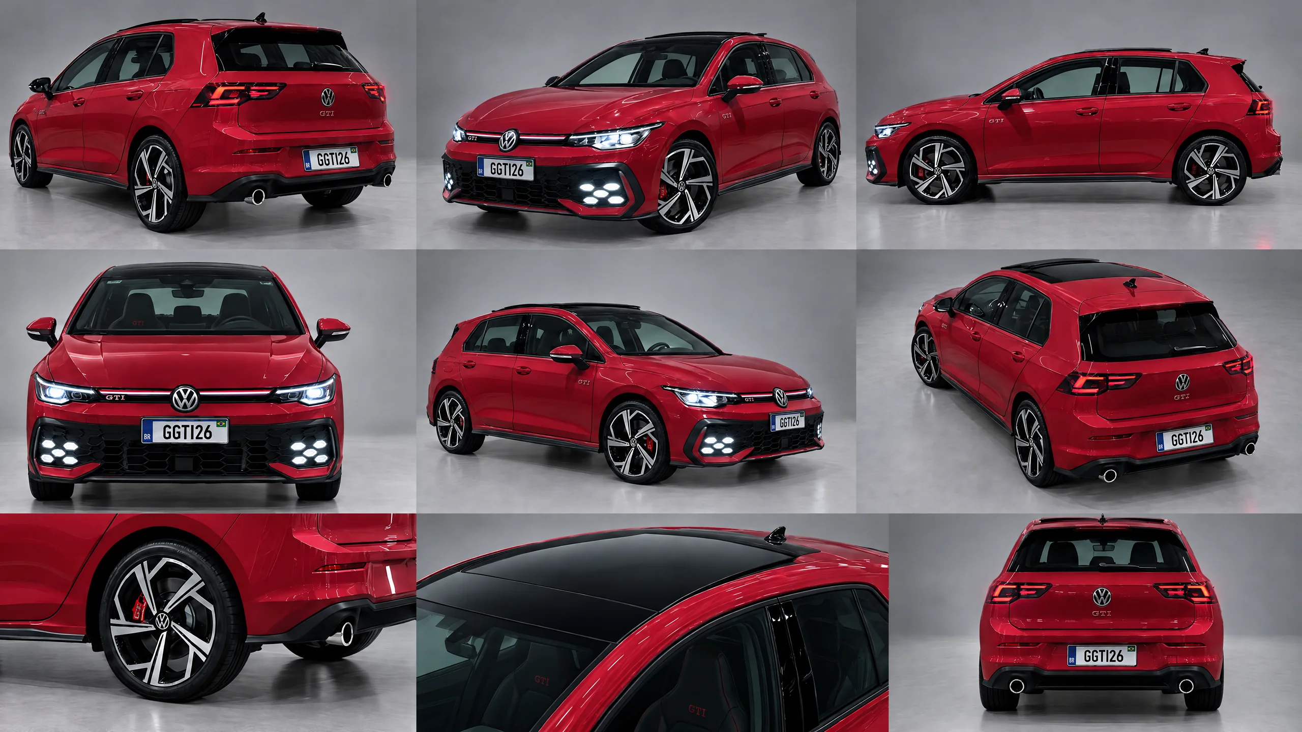 Model sheet do Novo Golf GTI